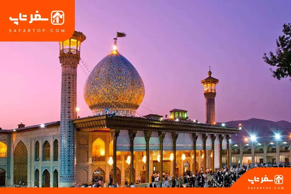 خط مترو شیراز نزدیک به شاه چراغ