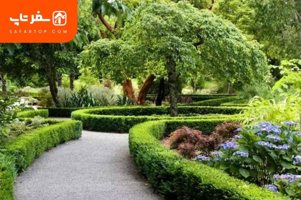 محوطه سبز باغ مفاخر رشت